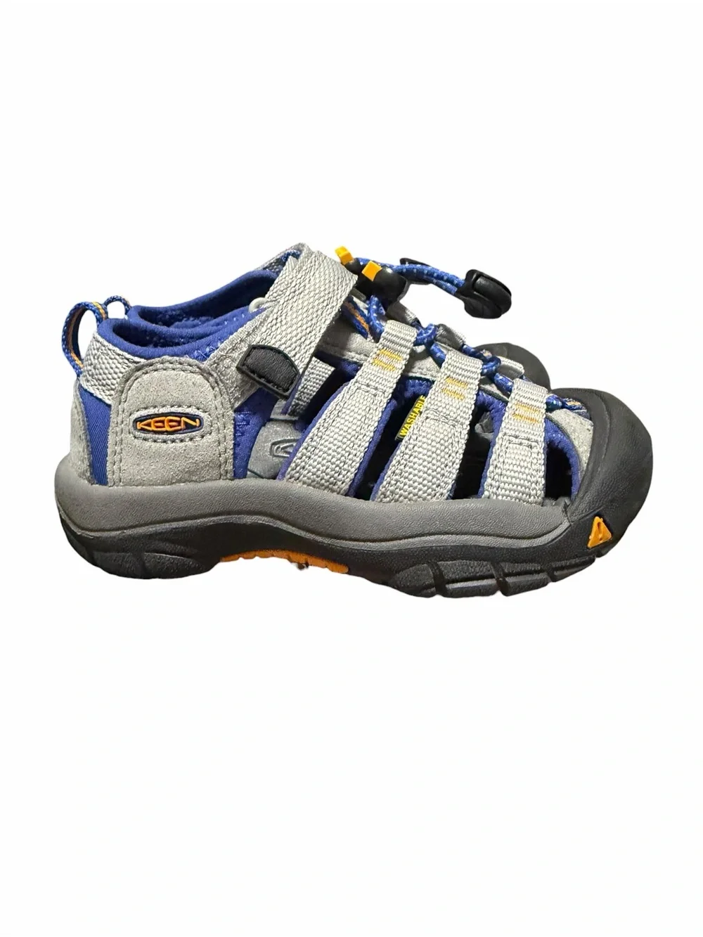 KEEN Newport H2 Toddler Waterproof Sandals | Gray Blue Orange | Size 10